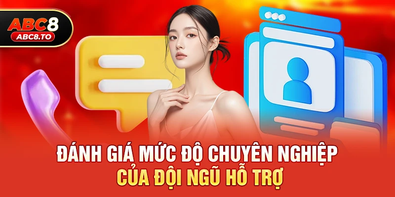 Đánh giá mức độ chuyên nghiệp của đội ngũ hỗ trợ